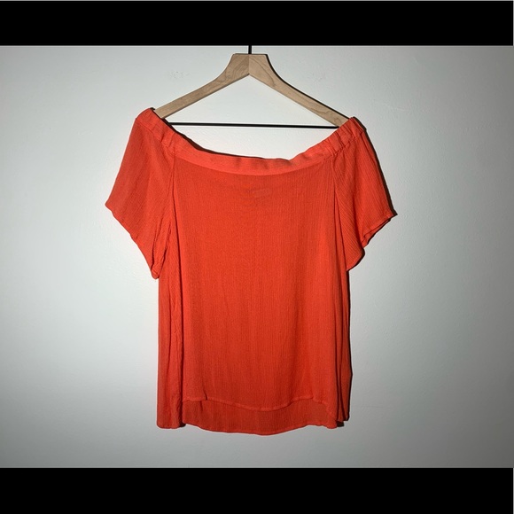 1. State Off The Shoulder Poppy Petal Blouse - Picture 5 of 7